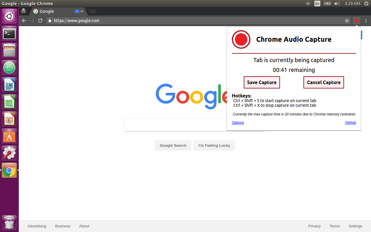 Chrome Audio Capture chrome谷歌浏览器插件_扩展第2张截图