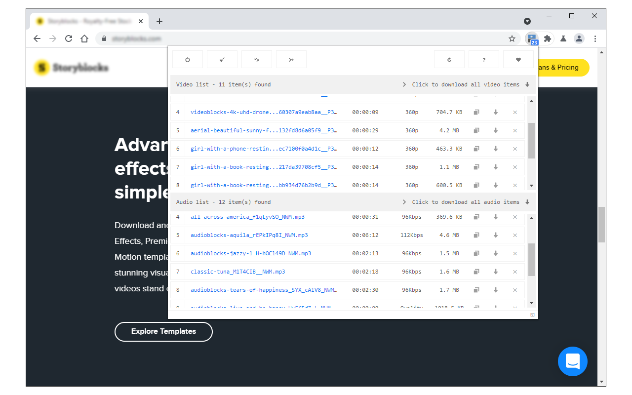 Video & Audio Downloader chrome谷歌浏览器插件_扩展第2张截图