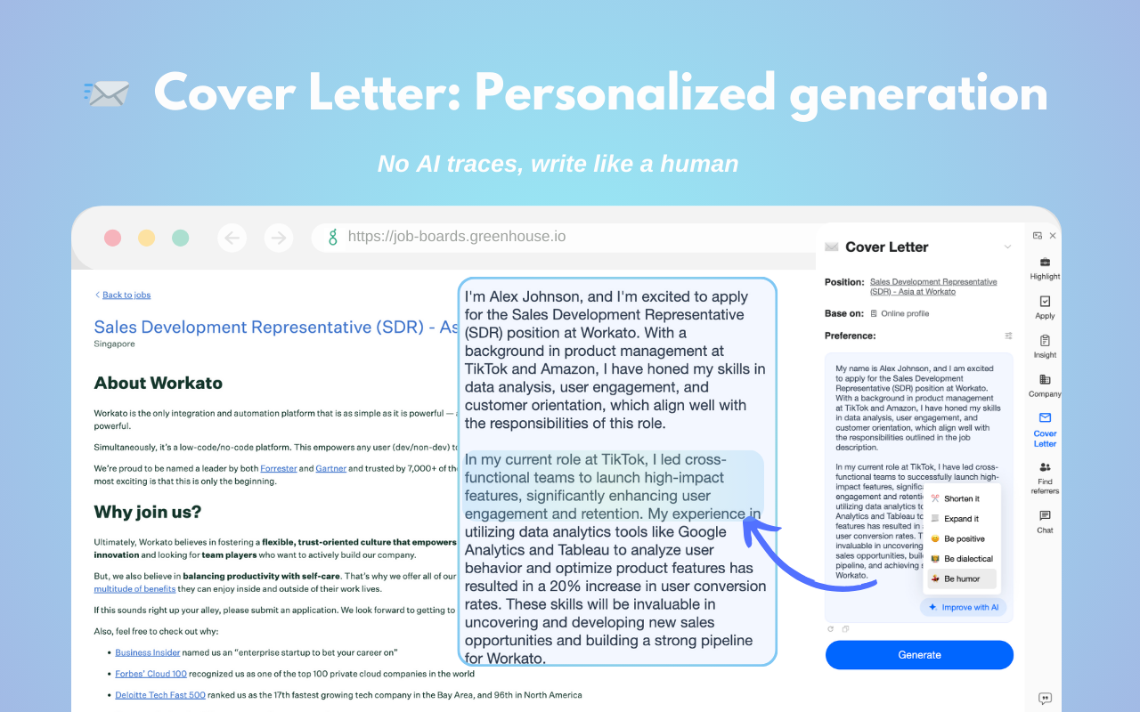 JobWizard - Autofill Job Applications, Apply Smarter chrome谷歌浏览器插件_扩展第4张截图