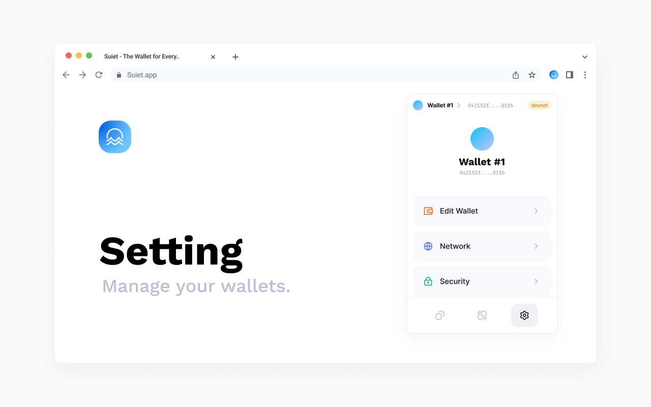 Suiet | Sui Wallet chrome谷歌浏览器插件_扩展第1张截图