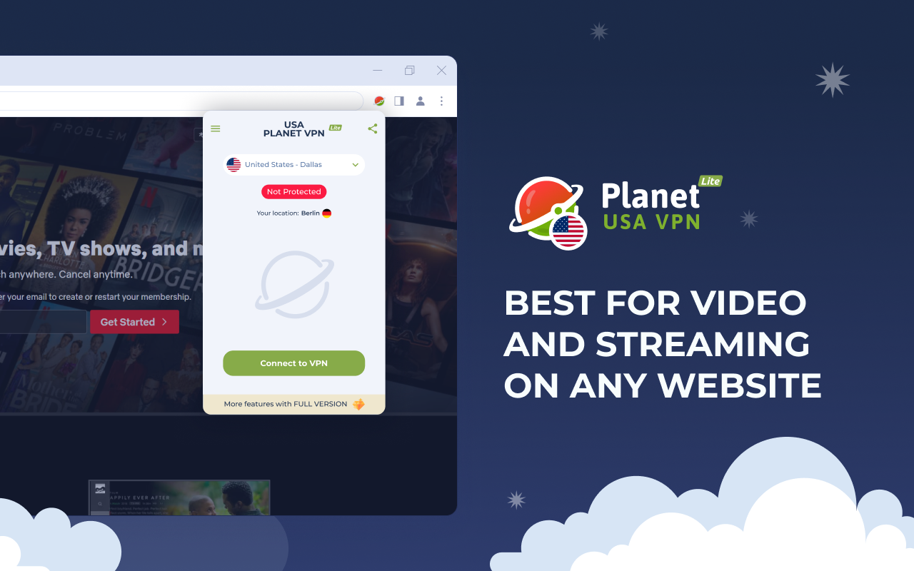  USA - Planet  lite Proxy chrome谷歌浏览器插件_扩展第1张截图