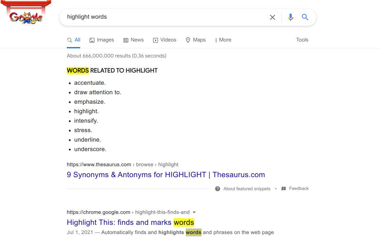 高亮关键词 chrome谷歌浏览器插件_扩展第1张截图