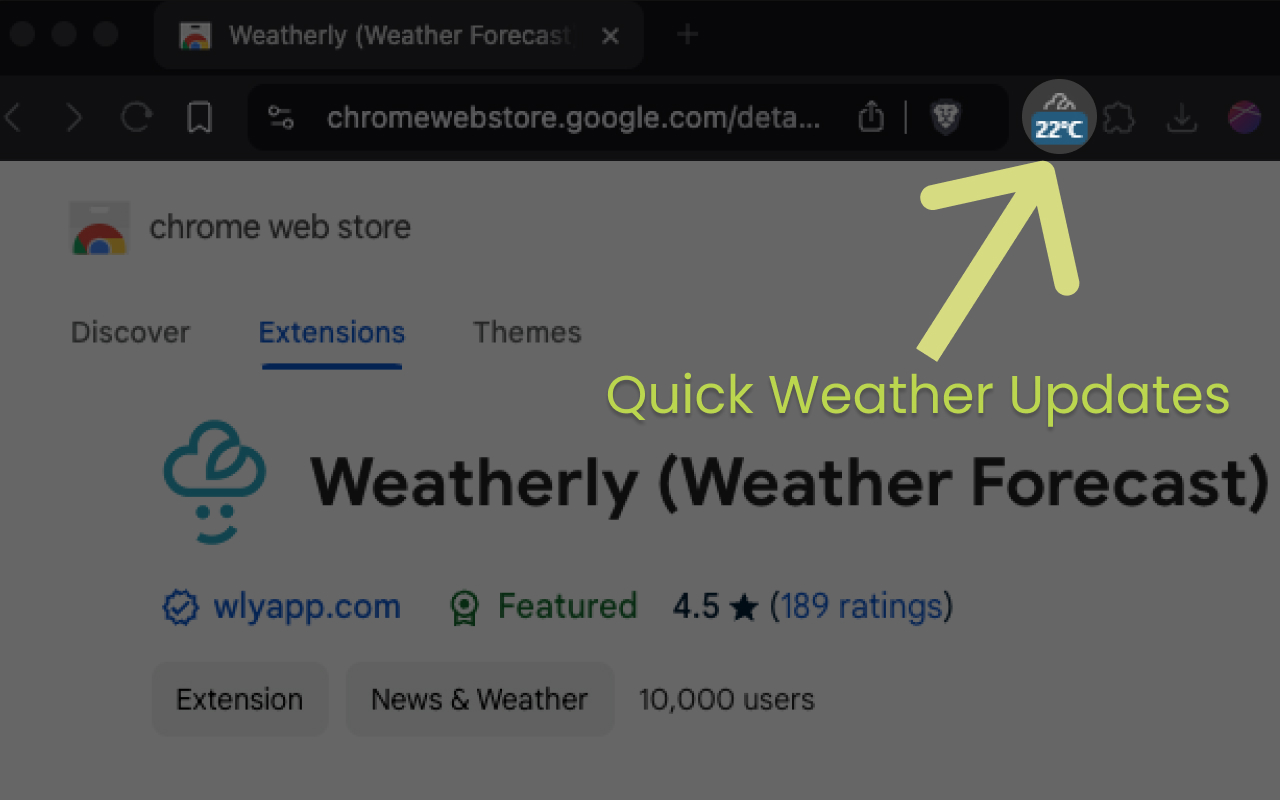 Weatherly (Weather Forecast) chrome谷歌浏览器插件_扩展第5张截图