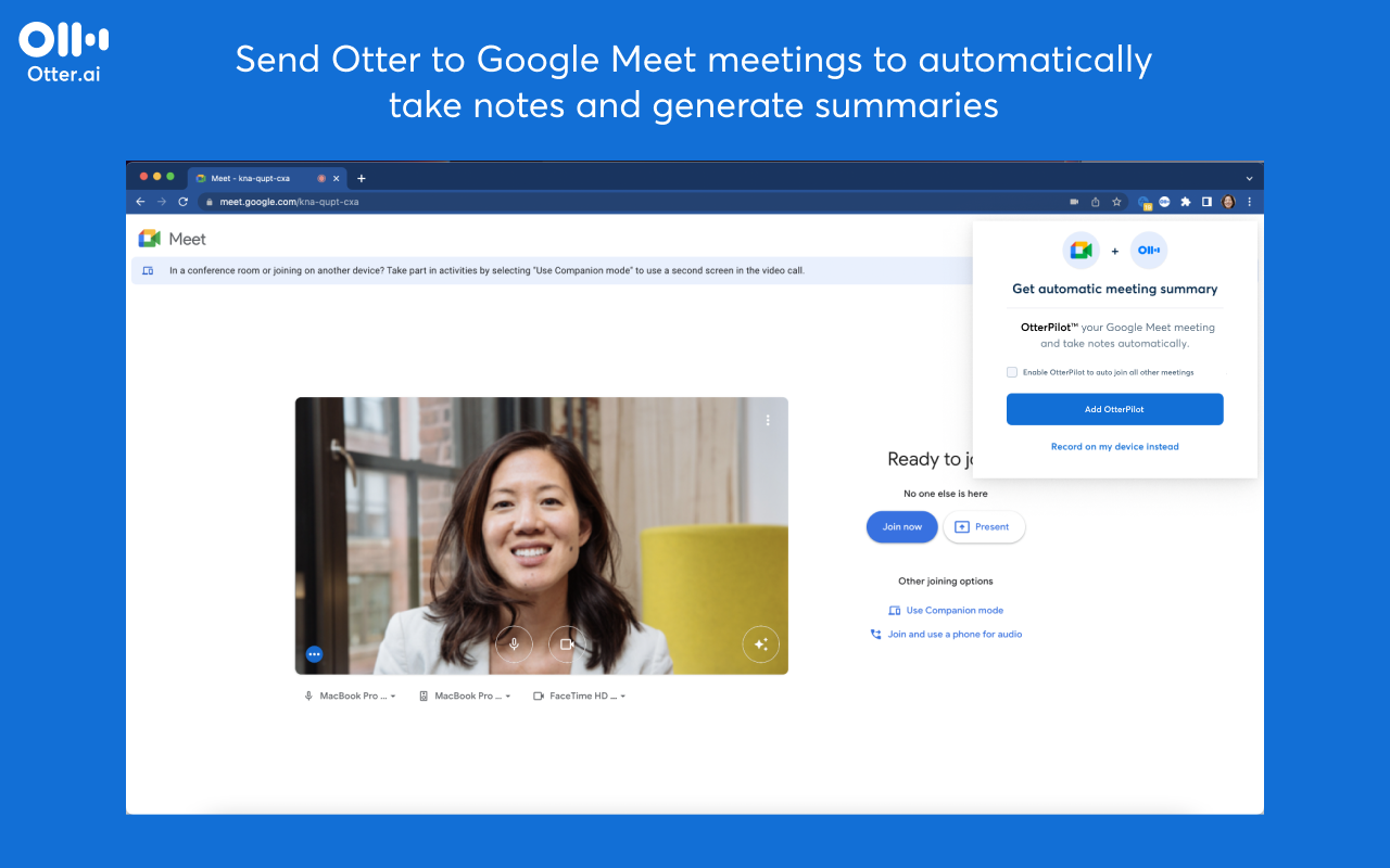 Otter.ai: Record and transcribe meetings chrome谷歌浏览器插件_扩展第2张截图