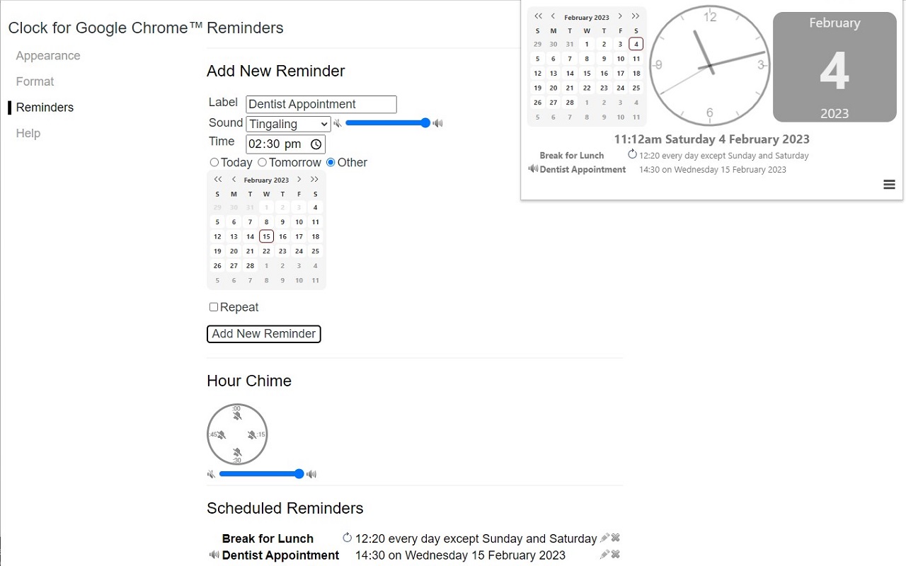 Clock for Google Chrome™ chrome谷歌浏览器插件_扩展第2张截图