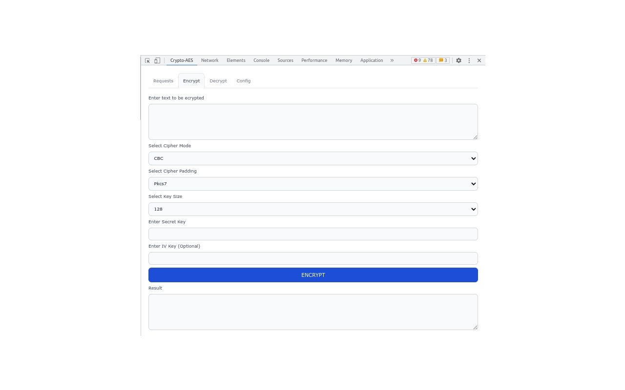 AES-Crypto chrome谷歌浏览器插件_扩展第1张截图