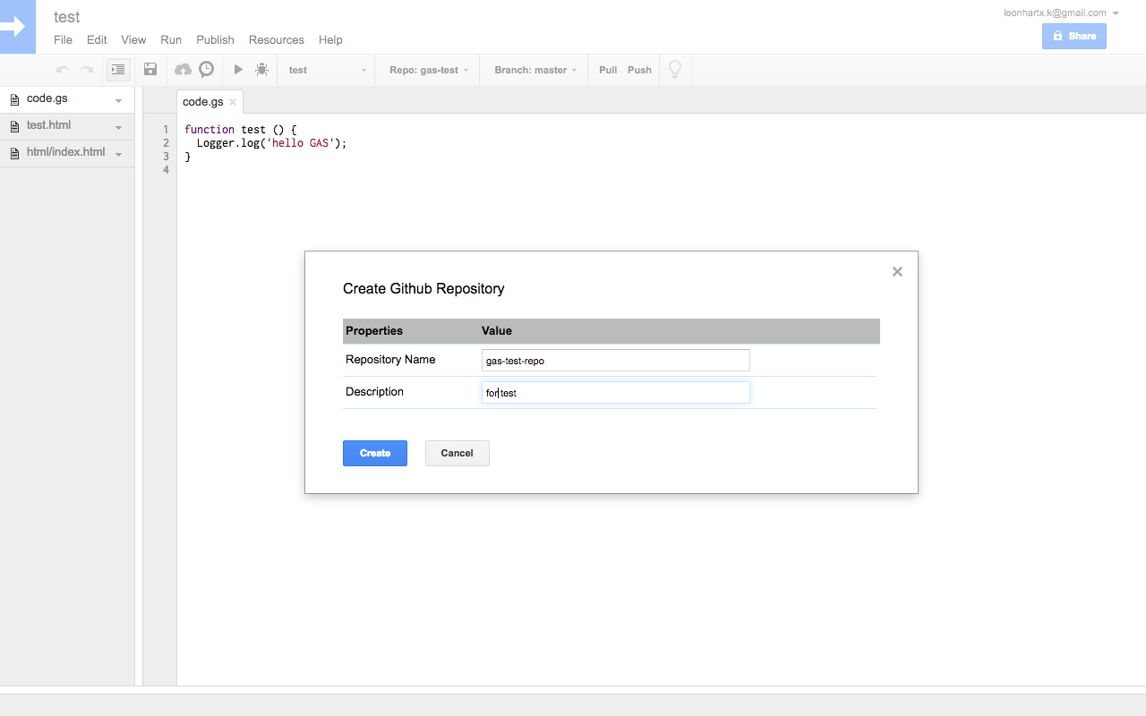 Google Apps Script GitHub 助手 chrome谷歌浏览器插件_扩展第1张截图