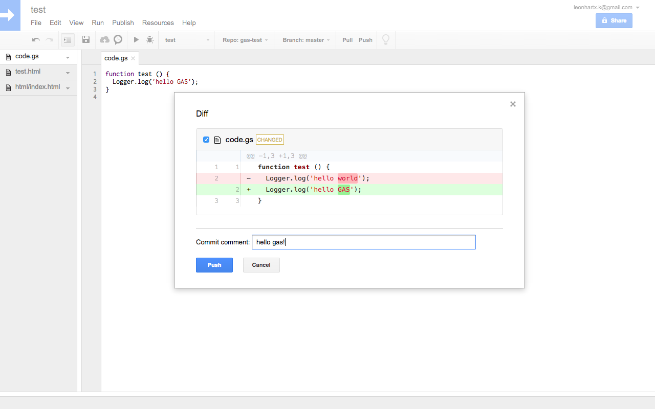Google Apps Script GitHub 助手 chrome谷歌浏览器插件_扩展第3张截图