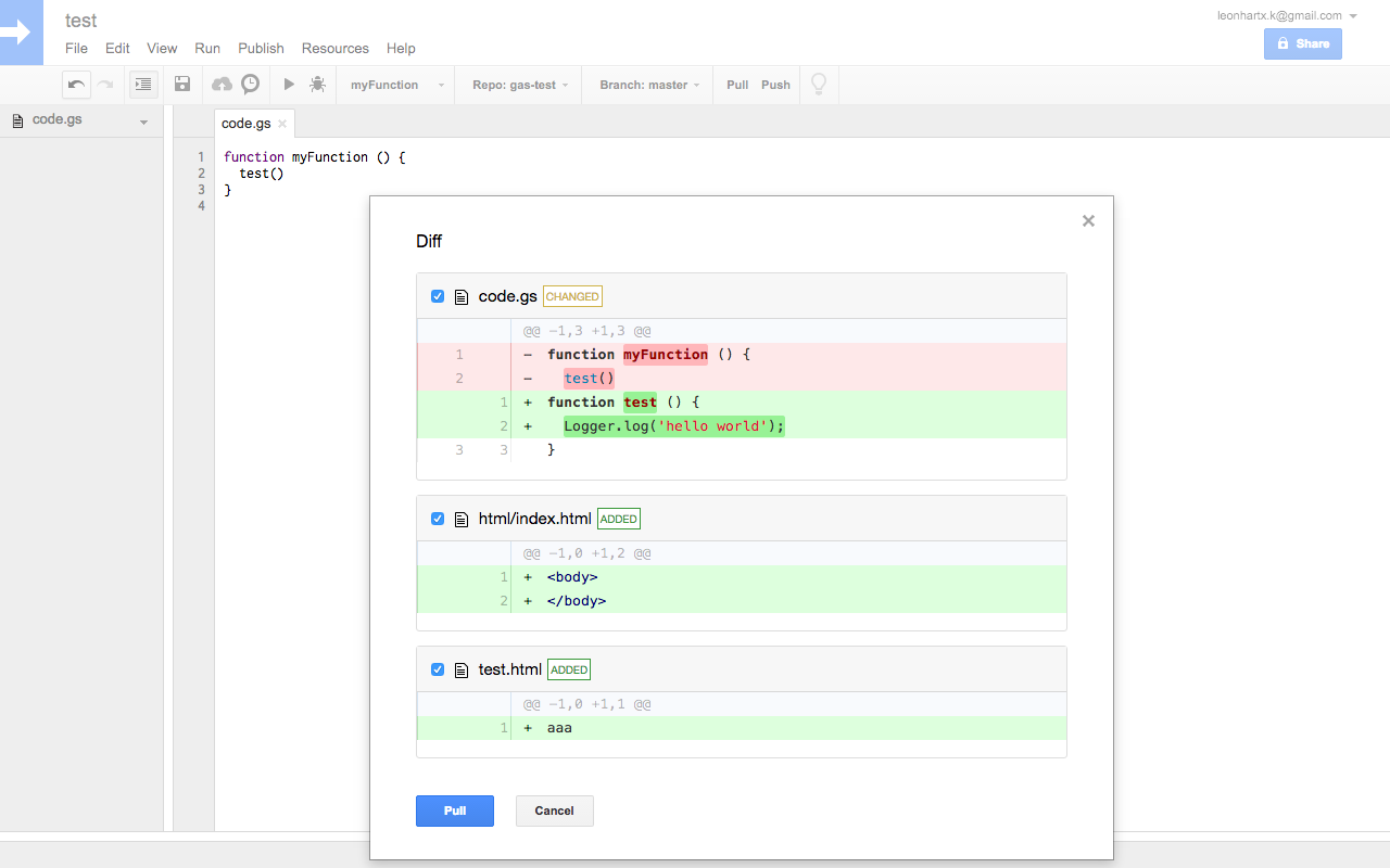 Google Apps Script GitHub 助手 chrome谷歌浏览器插件_扩展第4张截图