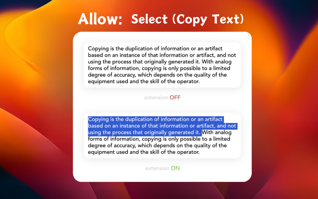 Activate Enable Right Click & Copy chrome谷歌浏览器插件_扩展第1张截图