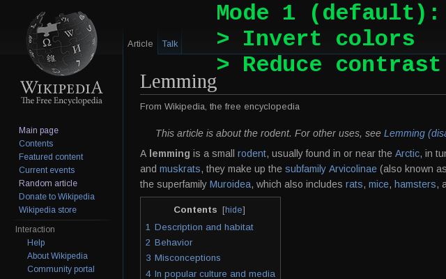 Dark mode / night reader chrome谷歌浏览器插件_扩展第1张截图
