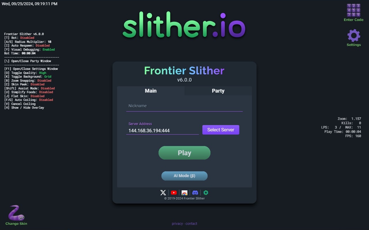 Frontier Slither chrome谷歌浏览器插件_扩展第3张截图