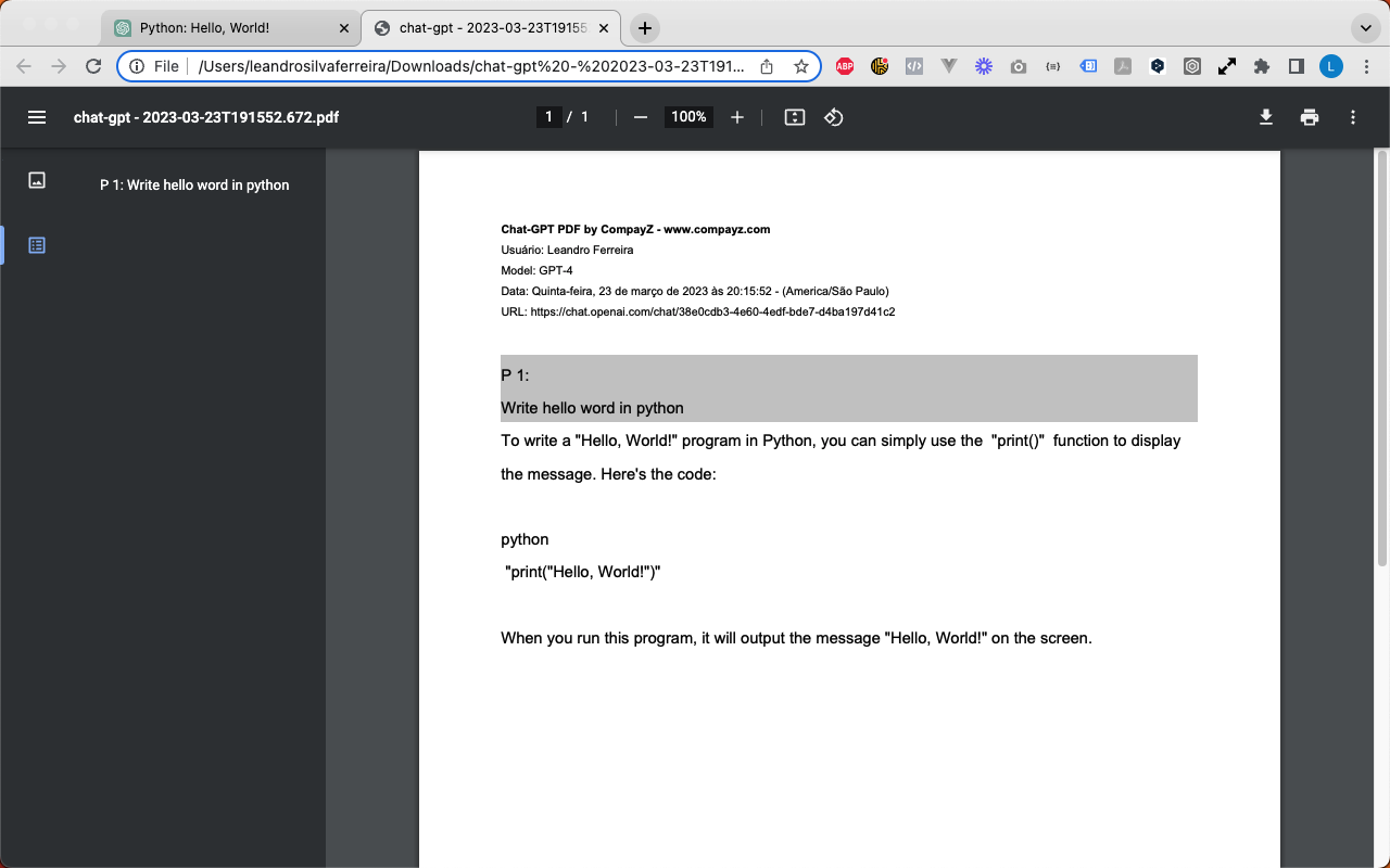 Chat-GPT PDF chrome谷歌浏览器插件_扩展第1张截图