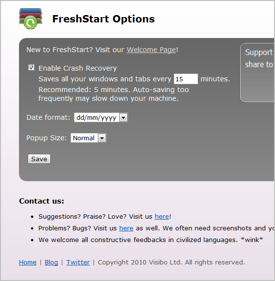 FreshStart - Cross Browser Session Manager chrome谷歌浏览器插件_扩展第4张截图