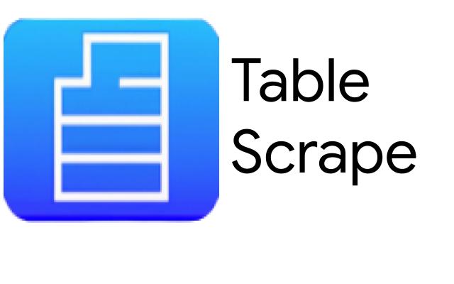 Table Scrape chrome谷歌浏览器插件_扩展第1张截图
