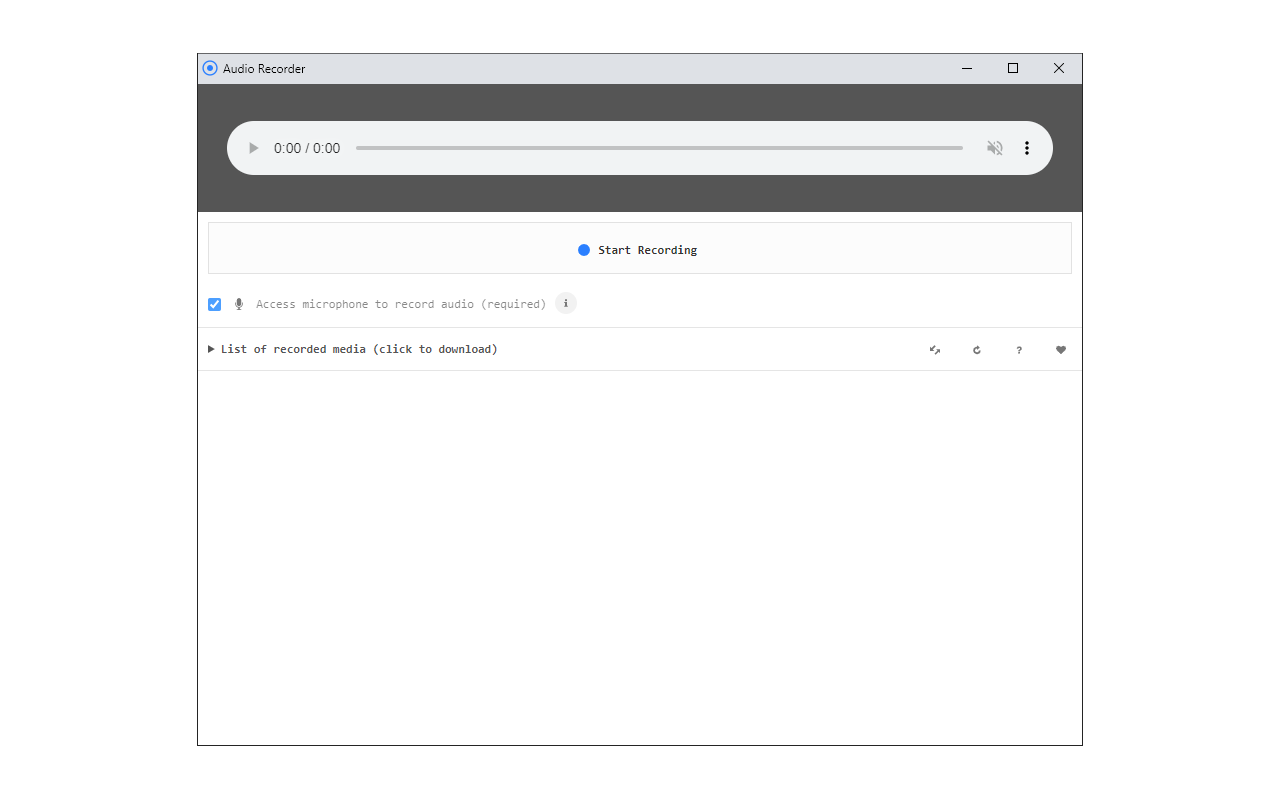Audio Recorder chrome谷歌浏览器插件_扩展第2张截图