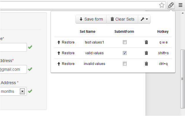 Web Developer Form Filler chrome谷歌浏览器插件_扩展第1张截图