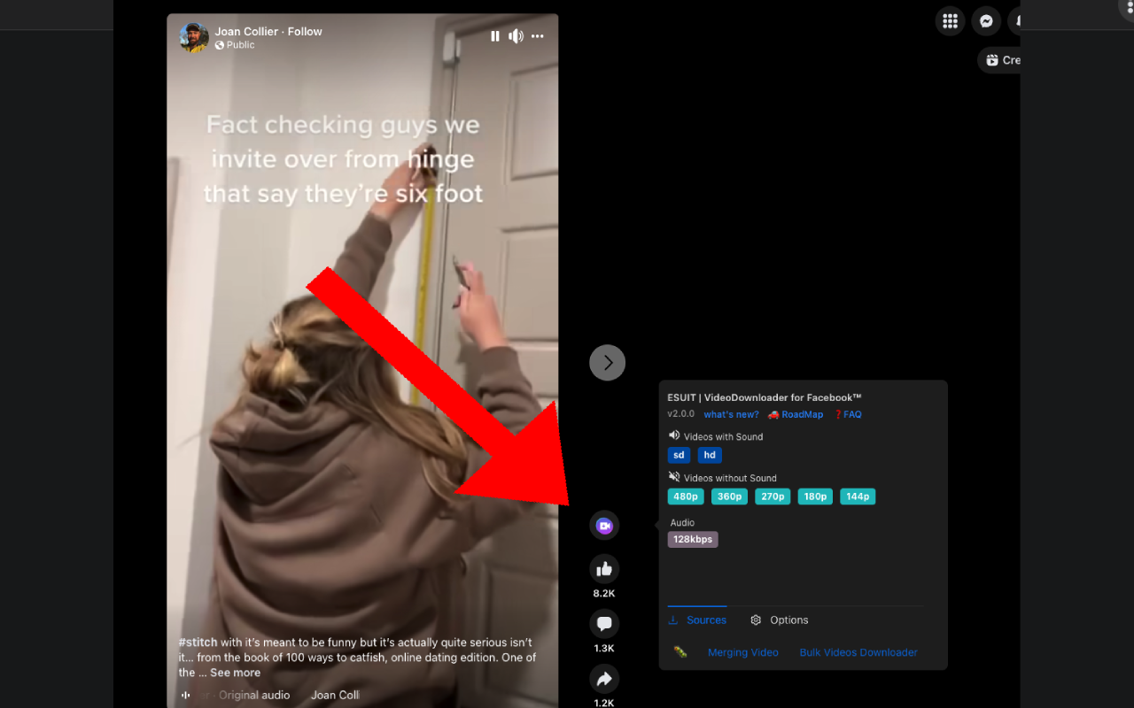 ESUIT | Video Downloader for Facebook™ chrome谷歌浏览器插件_扩展第1张截图