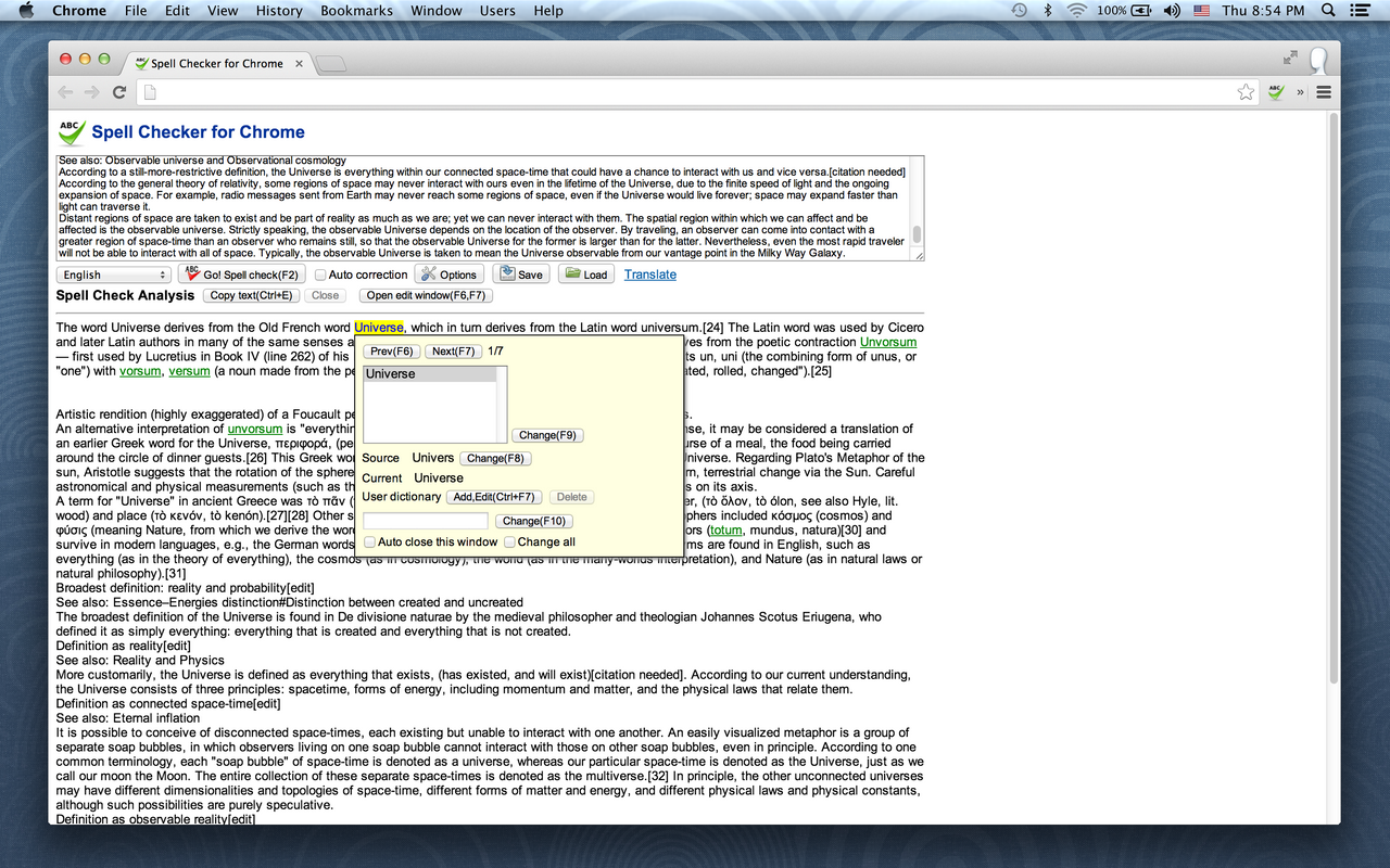 Spell Checker for Chrome chrome谷歌浏览器插件_扩展第2张截图