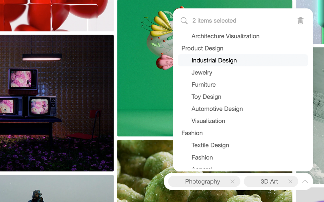 Behance New Tab chrome谷歌浏览器插件_扩展第1张截图