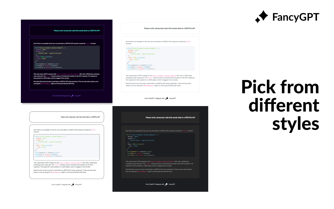FancyGPT chrome谷歌浏览器插件_扩展第5张截图