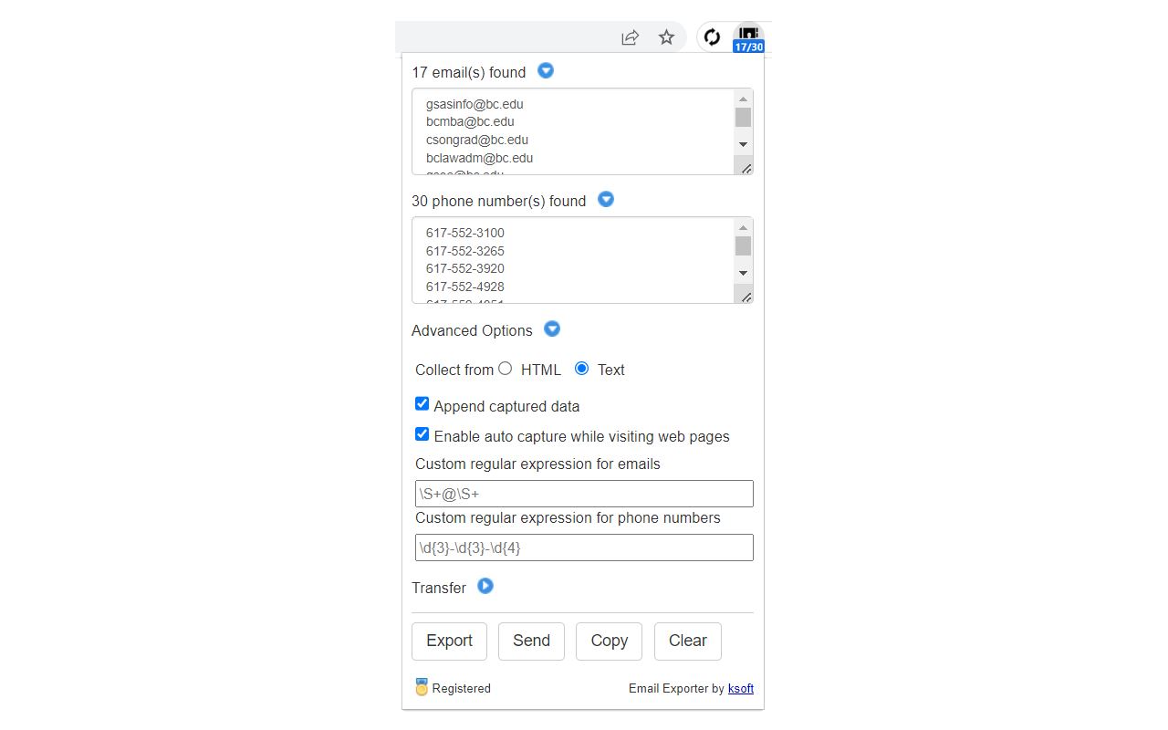 Email Exporter chrome谷歌浏览器插件_扩展第1张截图