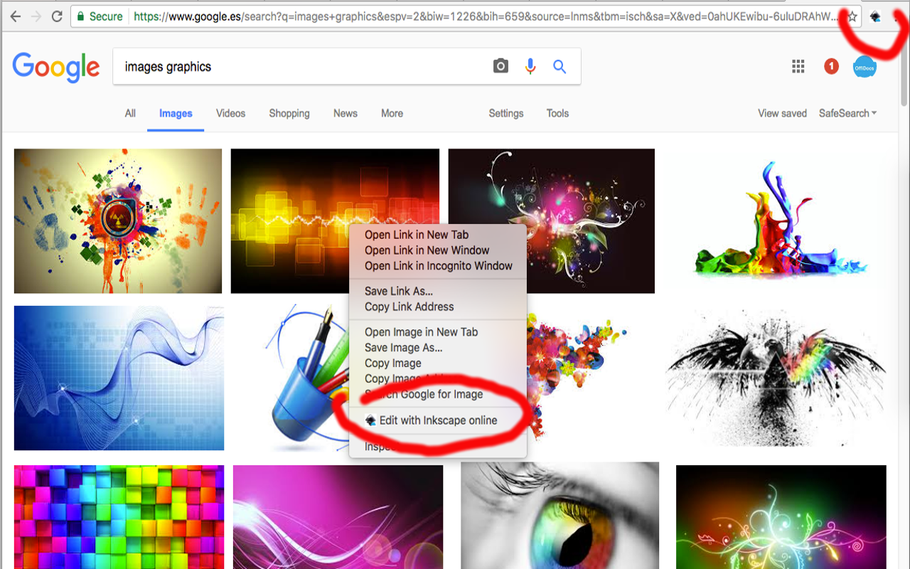 Inkscape 编辑器绘制和图形 chrome谷歌浏览器插件_扩展第3张截图