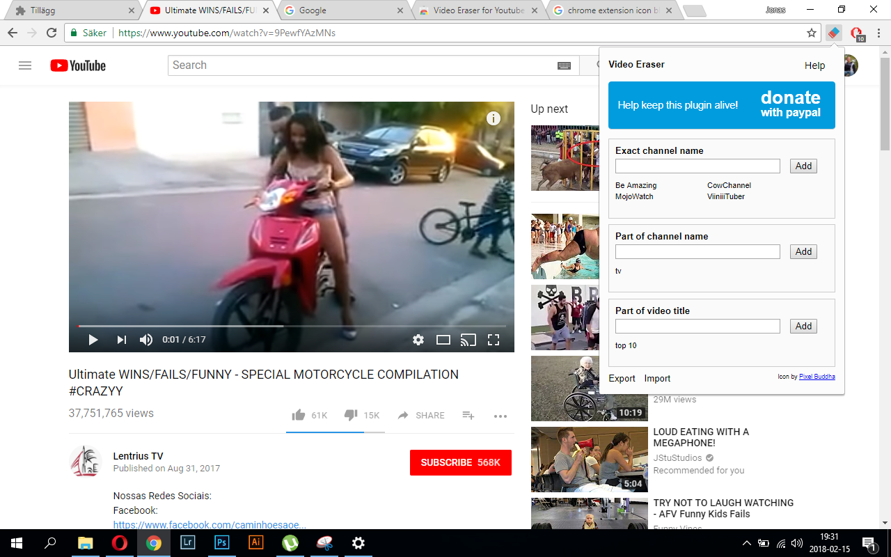 Video Eraser for Youtube chrome谷歌浏览器插件_扩展第1张截图
