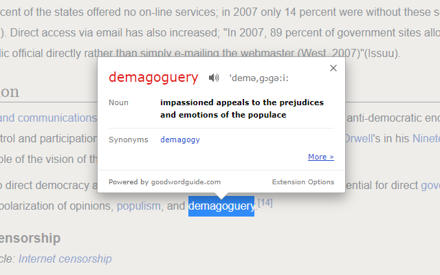 即时词典: GoodWordGuide.com chrome谷歌浏览器插件_扩展第2张截图