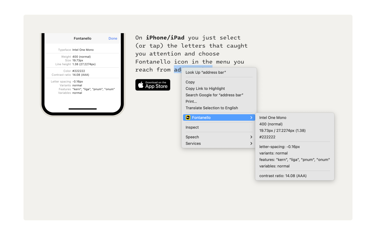 Fontanello chrome谷歌浏览器插件_扩展第1张截图