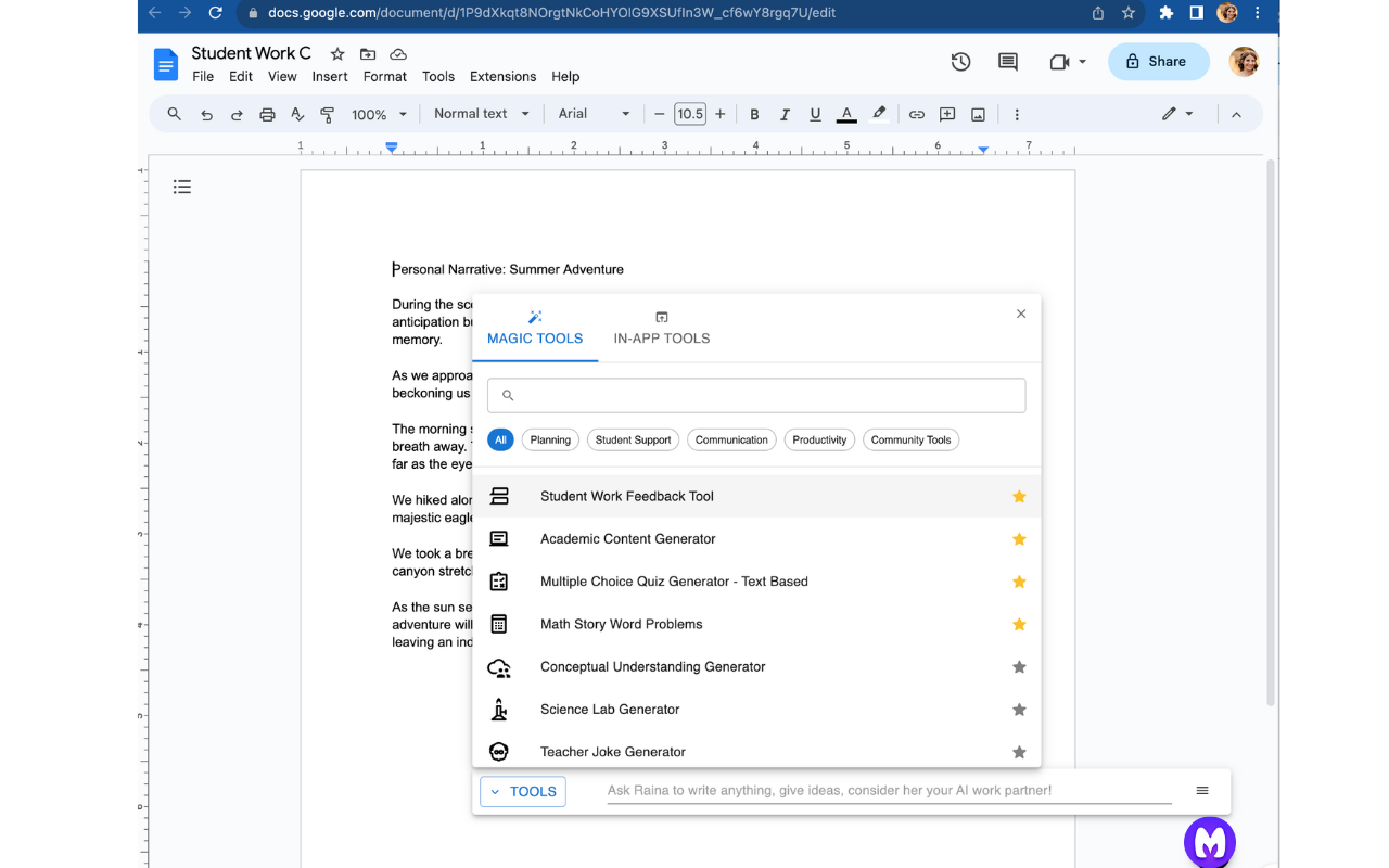 MagicSchool AI - AI Assistant for Teachers chrome谷歌浏览器插件_扩展第2张截图