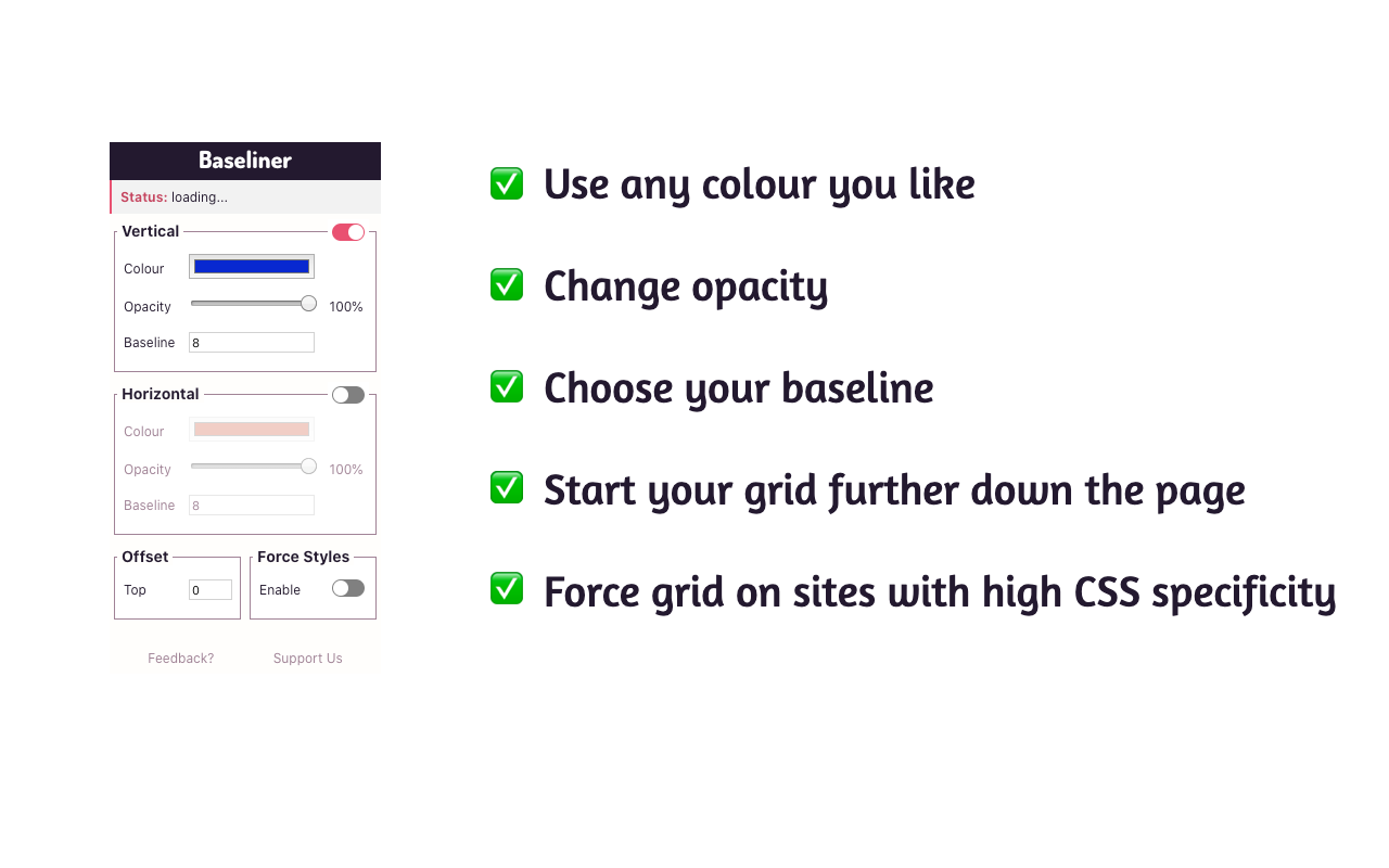 Baseliner chrome谷歌浏览器插件_扩展第1张截图