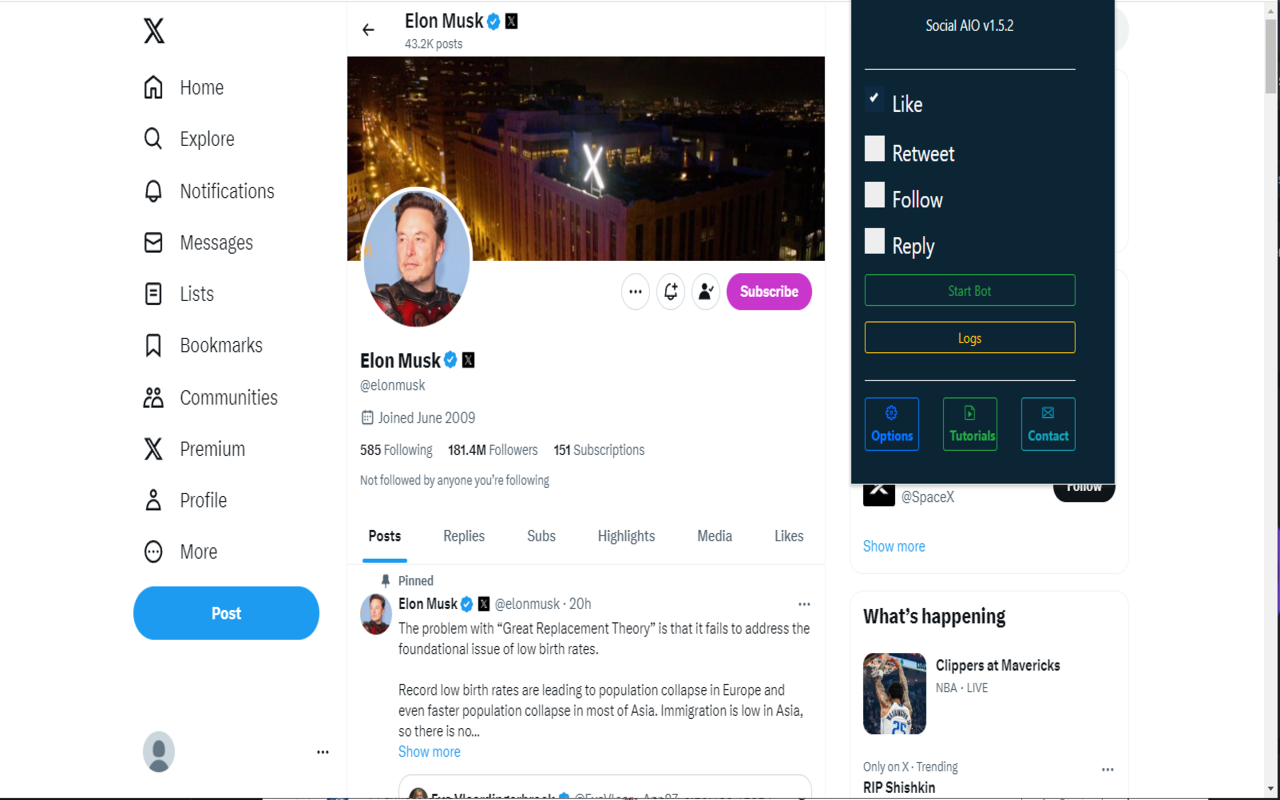 Social AIO Bot. Auto Clicker Growbot. chrome谷歌浏览器插件_扩展第2张截图