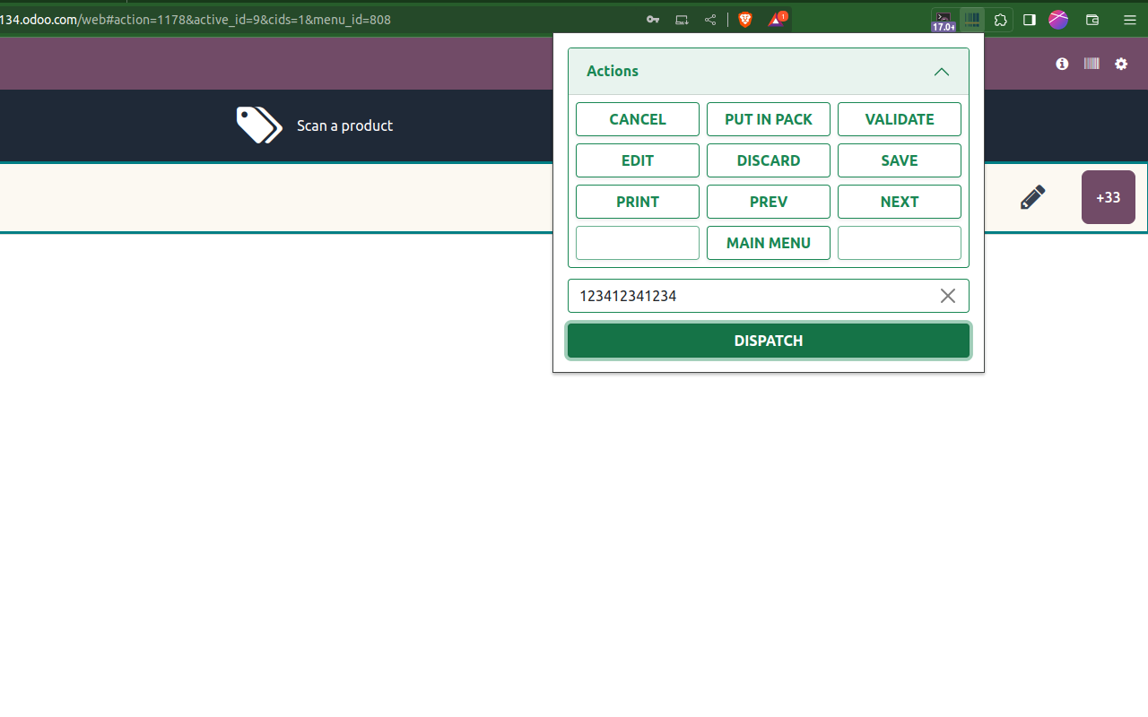 Odoo Barcode Scanner chrome谷歌浏览器插件_扩展第1张截图