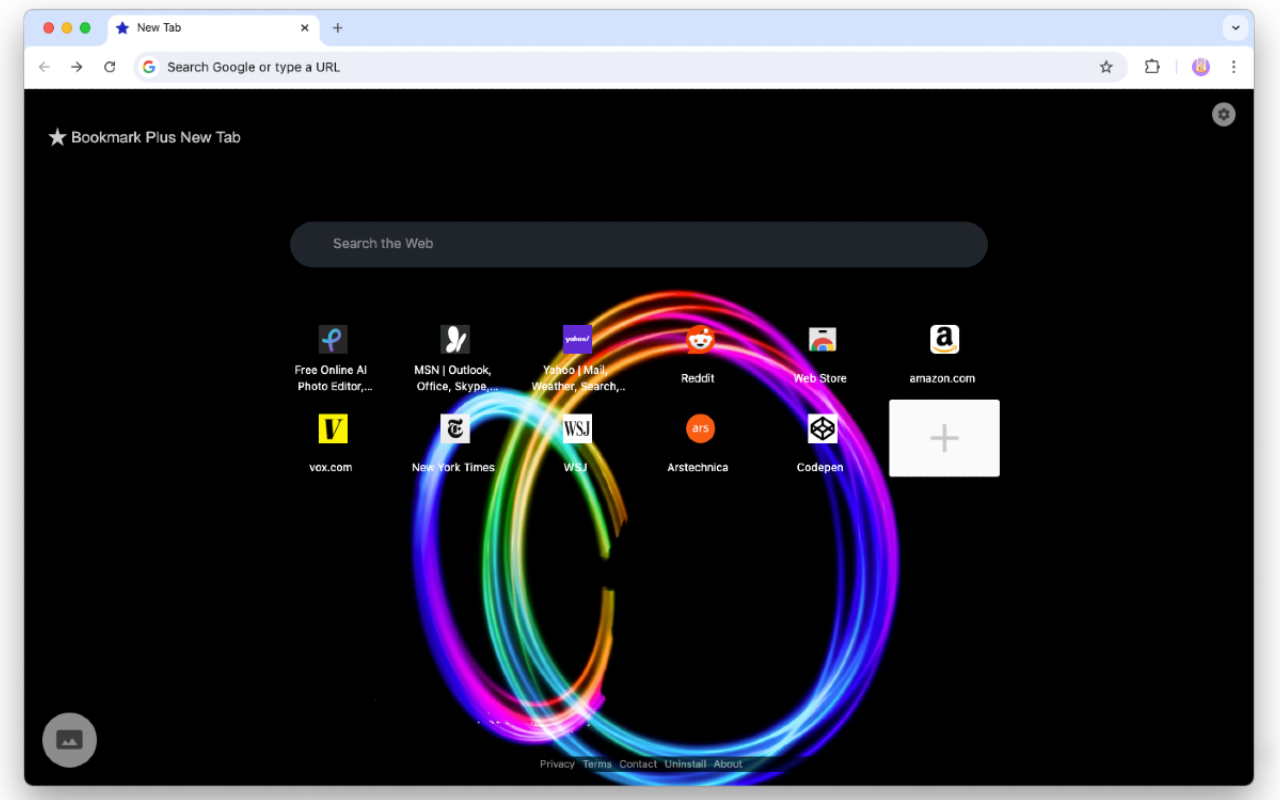 Bookmark Plus New Tab chrome谷歌浏览器插件_扩展第1张截图