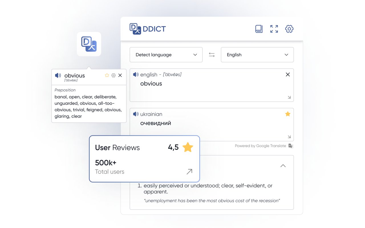 Ddict: AI Translation & Writing Assistant chrome谷歌浏览器插件_扩展第1张截图