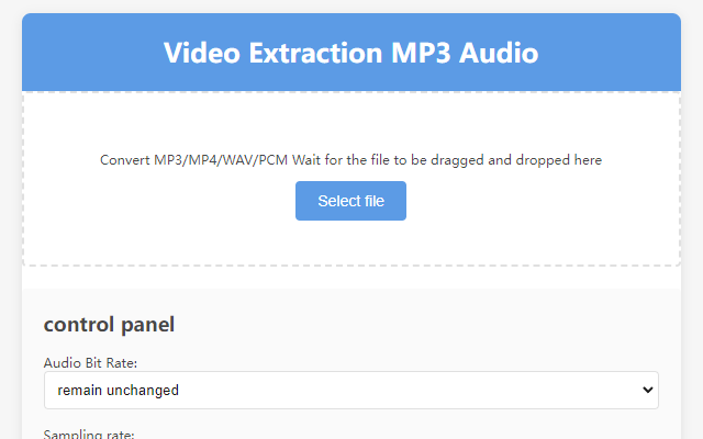视频提取MP3音频 chrome谷歌浏览器插件_扩展第2张截图
