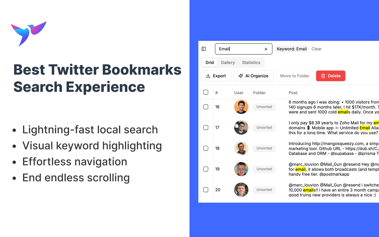 Twitter Bookmarks Search chrome谷歌浏览器插件_扩展第3张截图