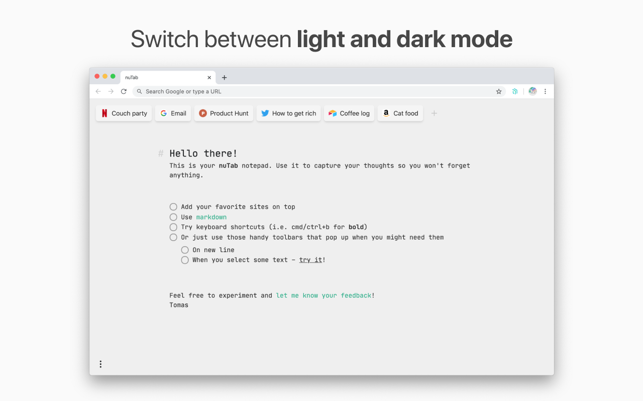 nuTab chrome谷歌浏览器插件_扩展第1张截图