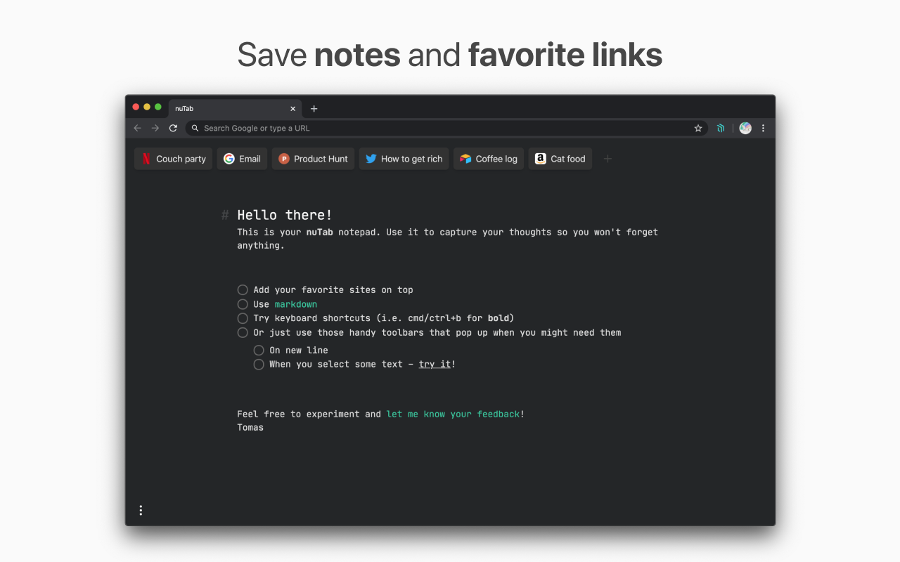 nuTab chrome谷歌浏览器插件_扩展第3张截图