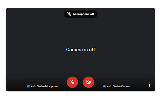Google Meet Auto Disable Mic/Cam chrome谷歌浏览器插件_扩展第1张截图