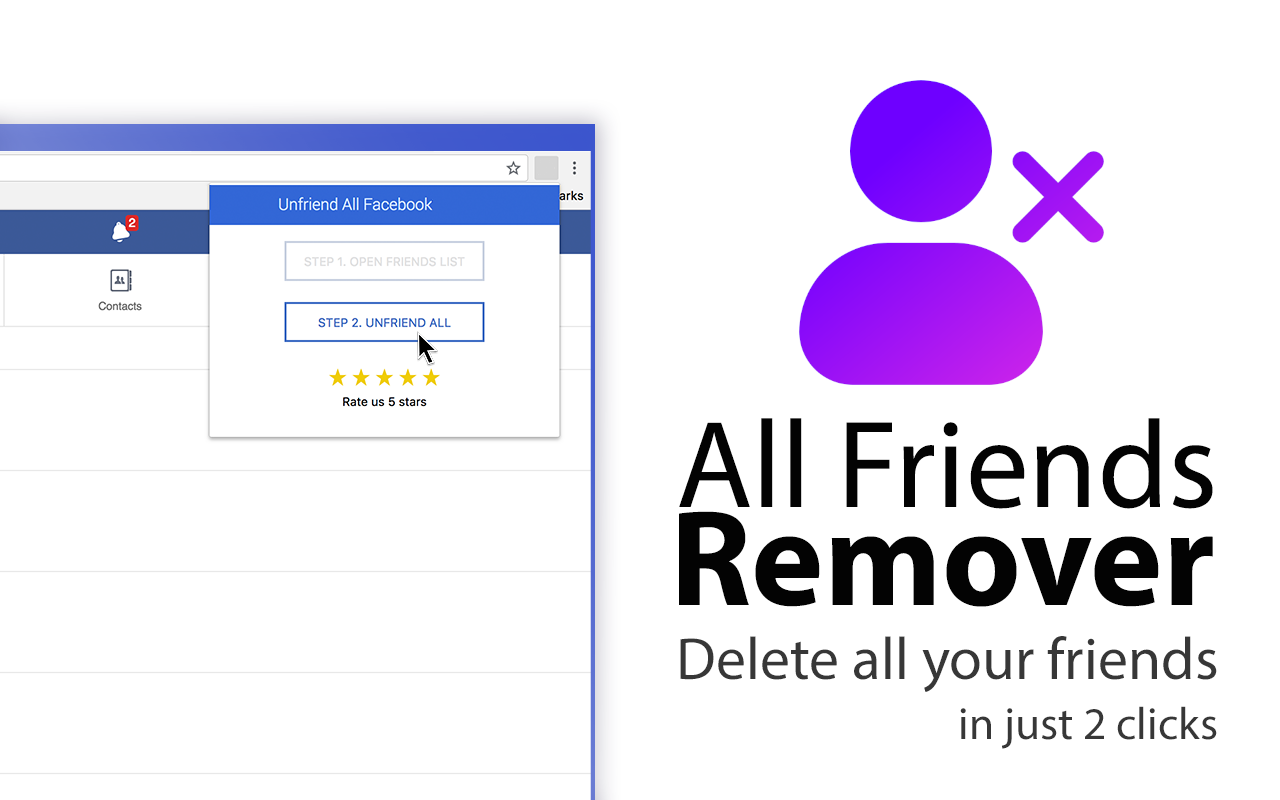All Friends Remover chrome谷歌浏览器插件_扩展第1张截图