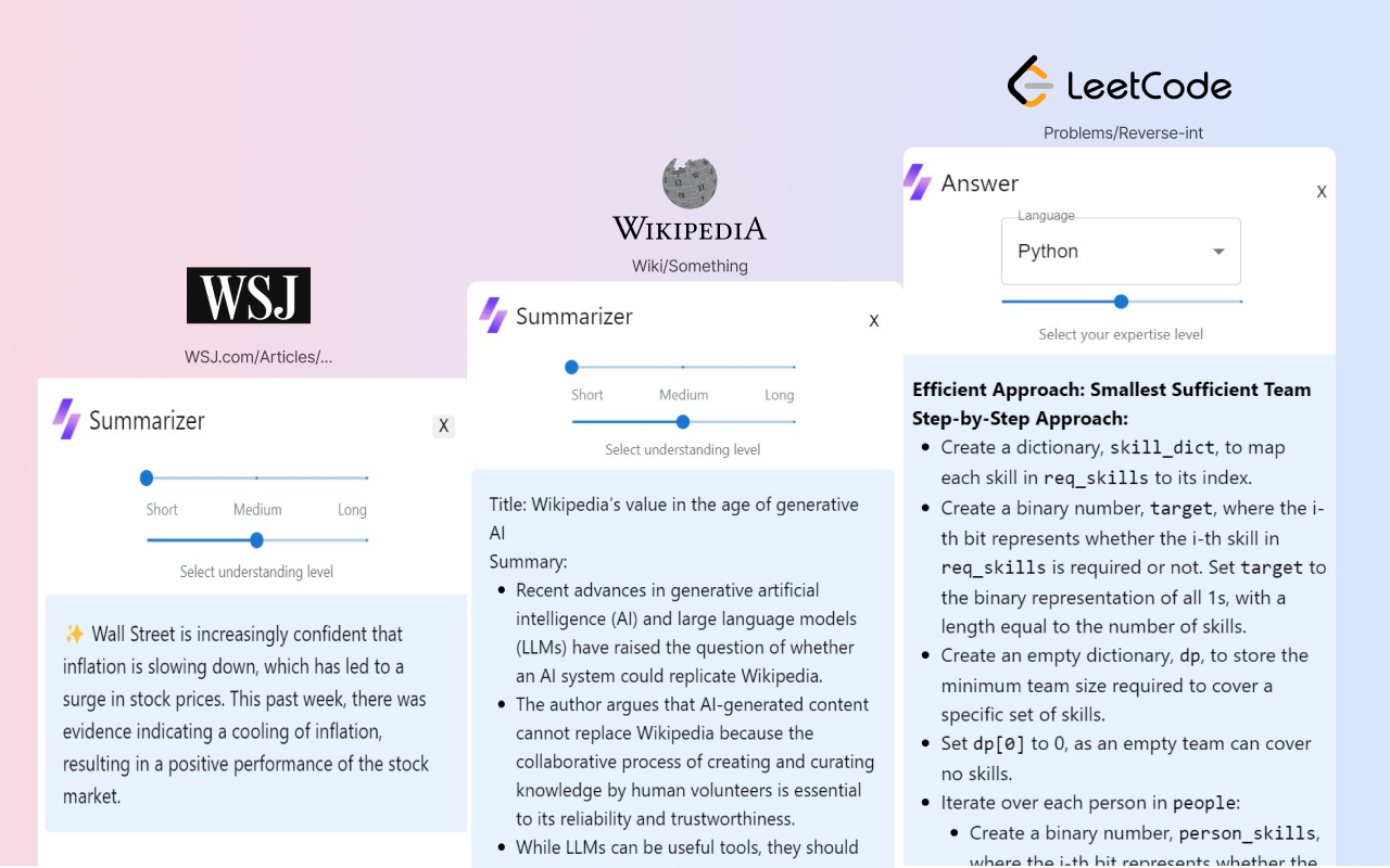 QuickChat AI - Gemini and Bard app chrome谷歌浏览器插件_扩展第1张截图