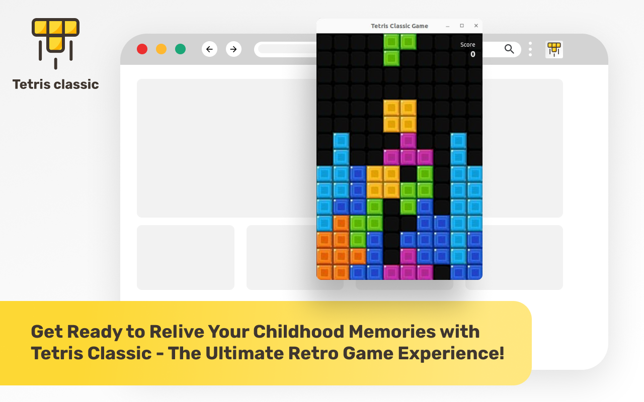 Tetris Classic chrome谷歌浏览器插件_扩展第1张截图