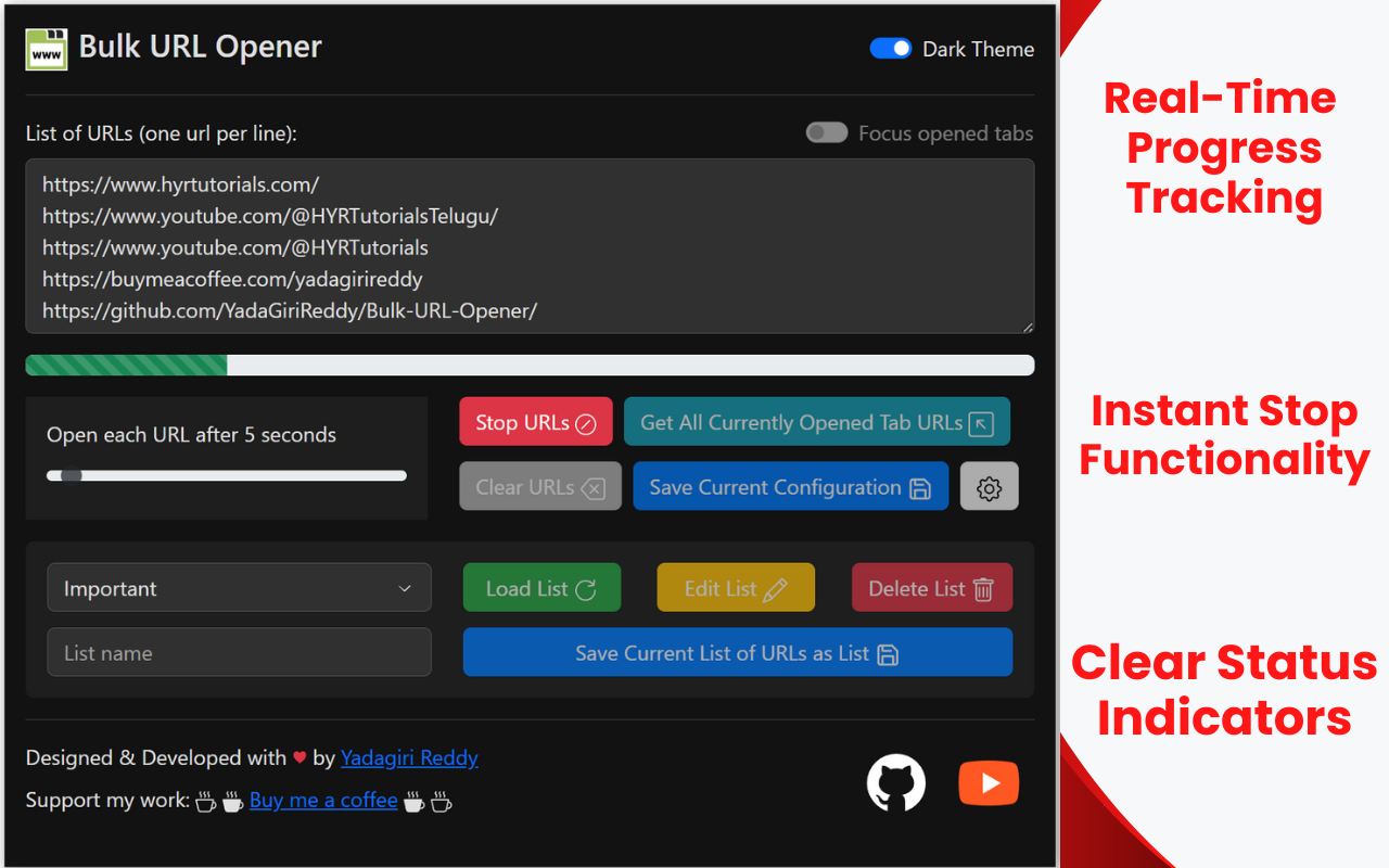 Bulk URL Opener chrome谷歌浏览器插件_扩展第2张截图