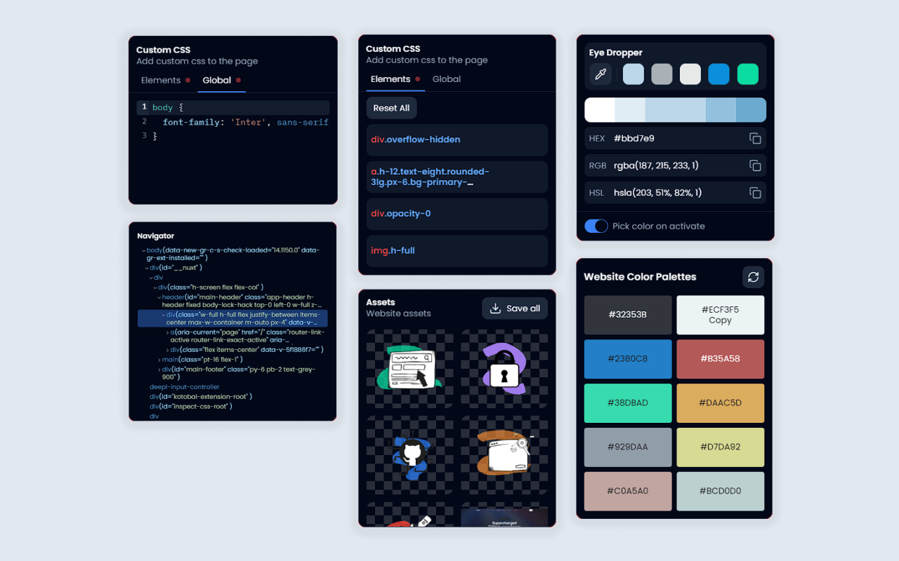 Inspect CSS chrome谷歌浏览器插件_扩展第3张截图