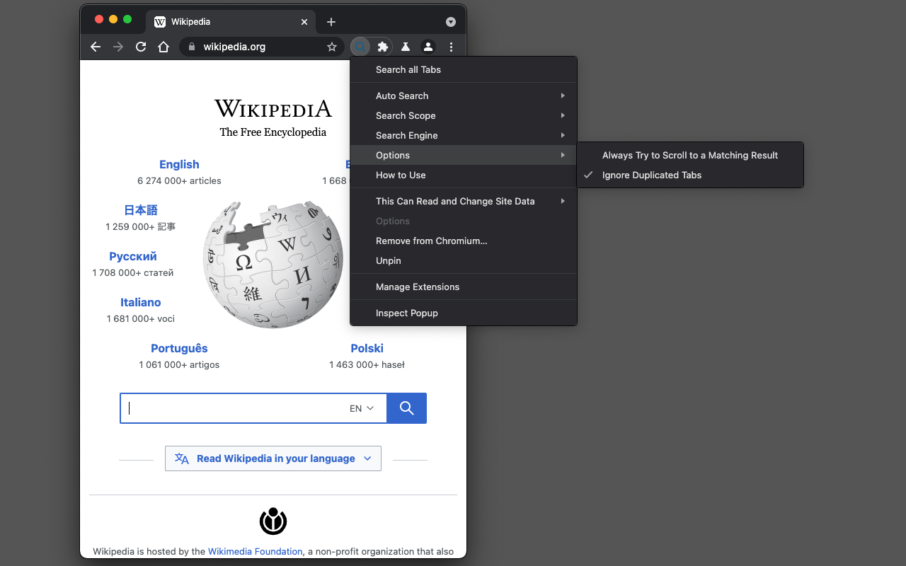 Search all Tabs chrome谷歌浏览器插件_扩展第3张截图
