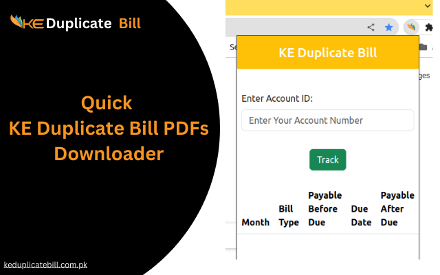 KE Duplicate Bill - PDF Download chrome谷歌浏览器插件_扩展第1张截图