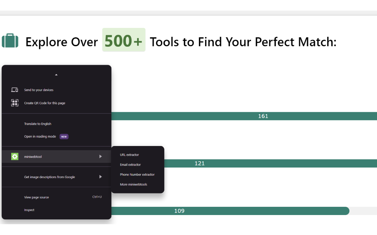 miniwebtool chrome谷歌浏览器插件_扩展第2张截图