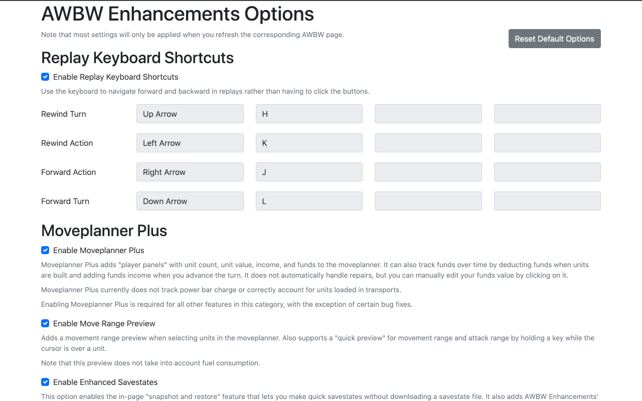 AWBW Enhancements chrome谷歌浏览器插件_扩展第5张截图